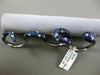 ESTATE LARGE 8.57CT DIAMOND BLUE SAPPHIRE 18K WHITE GOLD MULTI FINGER SNAKE RING