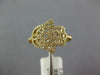 ESTATE .30CT DIAMOND 18KT YELLOW GOLD 3D CLASSIC HAMSA CHAMSA LUCKY RING