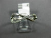 ESTATE .12CT ROUND DIAMOND 14KT WHITE GOLD 3D INFINITY FRIENDSHIP OPEN LOVE RING