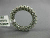 ESTATE 3.5CT DIAMOND 14K WHITE GOLD 3D SHARED PRONG ETERNITY WEDDING RING 21838