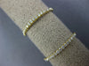 ESTATE LARGE .42CT DIAMOND 18KT YELLOW GOLD SEMI ETERNITY 2 ROW FULL FINGER RING