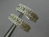 ESTATE .50CT DIAMOND 14KT WHITE GOLD 3D CLASSIC ROUND 3D ETOILE HUGGIE EARRINGS
