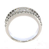 1.79CT DIAMOND 18K WHITE GOLD 3D ROUND & BAGUETTE SEMI ETERNITY ANNIVERSARY RING