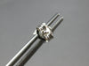 ESTATE .31CT DIAMOND 14KT WHITE GOLD PRINCESS & ROUND SQUARE HALO STUD EARRINGS