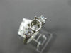 .42CT DIAMOND 14KT WHITE GOLD 3D FILIGREE HEART SEMI MOUNT ENGAGEMENT RING #1024