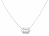 .62CT DIAMOND 18KT WHITE GOLD 3D ROUND & BAGUETTE DOUBLE HEXAGON LOVE NECKLACE