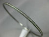 ESTATE .90CT DIAMOND 18KT BLACK GOLD 3D CLASSIC ETERNITY LOVE BANGLE BRACELET