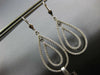 LARGE 1.60CT DIAMOND 14KT WHITE GOLD DOUBLE TEAR DROP LEVERBACK HANGING EARRINGS