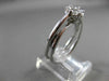 ANTIQUE .66CT DIAMOND 14KT WHITE GOLD DOUBLE BAND FLOWER ENGAGEMENT RING #19377