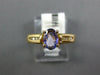 .71CT DIAMOND & AAA TANZANITE 14KT YELLOW GOLD 3D OVAL & ROUND FRIENDSHIP RING