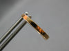 ESTATE .46CT DIAMOND 18KT ROSE GOLD 3D CLASSIC ROUND INSIDE OUT HANGING EARRINGS