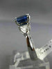2.0CT TRILLION DIAMOND & AAA SAPPHIRE 14KT WHITE GOLD OVAL ENGAGEMENT RING 20674
