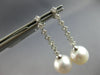 .42CT DIAMOND & AAA SOUTH SEA PEARL 18KT WHITE GOLD 3D JOURNEY HANGING EARRINGS