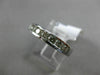 ESTATE .72CT DIAMOND 14KT WHITE GOLD 3D 7 STONE CHANNEL WEDDING ANNIVERSARY RING