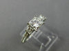 ESTATE GIA .70CT ROUND PRINCESS DIAMOND 14K WHITE GOLD 3 STONE LUCIDA RING 25519