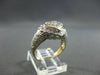 ESTATE LARGE 1.0CT DIAMOND 14K WHITE & YELLOW GOLD HEART FUN RING STUNNING 22372