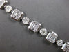 EXTRA LARGE 8.08CT DIAMOND 18KT WHITE GOLD 3D ROUND BAGUETTE & MARQUISE BRACELET