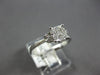 .33CT DIAMOND 18KT WHITE GOLD 3D CLASSIC ROUND CLUSTER ILLUSION ENGAGEMENT RING