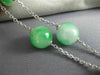 ANTIQUE LARGE .36CT DIAMOND AAA ONYX & JADE 18KT WHITE GOLD 3D LARIAT NECKLACE