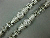 ANTIQUE EXTRA LARGE 41CT DIAMOND & AAA AQUAMARINE 18K WHITE GOLD LARIAT NECKLACE