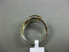 ESTATE LARGE .37CT DIAMOND 18KT WHITE & YELLOW GOLD MULTI ROW INFINITY LOVE RING