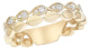 ESTATE .23CT DIAMOND 14KT YELLOW GOLD CLASSIC ROUND PEAR SHAPE DOUBLE FUN RING