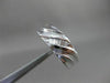 ESTATE WIDE 0.17CT DIAMOND 14KT WHITE GOLD BAGUETTE DIAGONAL MENS RING #21678