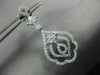 1.40CT ROUND & PRINCESS DIAMOND 14K WHITE GOLD OPEN FILIGREE CHANDELIER EARRINGS