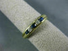 ESTATE .46CT DIAMOND & AAA SAPPHIRE 14KT YELLOW GOLD 3D ANNIVERSARY RING # 11157
