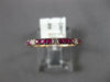 .39CT DIAMOND & AAA RUBY 14KT ROSE GOLD ROUND 2MM SEMI ETERNITY ANNIVERSARY RING