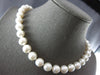 LARGE & LONG AAA SOUTH SEA PEARL 14KT WHITE GOLD 3D CLASSIC LOVE NECKLACE #27952