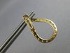 1.42CT DIAMOND 14KT YELLOW GOLD 3D OPEN TEAR DROP SIDEWAYS HOOP HANGING EARRINGS