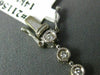 ESTATE .68CT ROUND DIAMOND 14KT WHITE GOLD FILIGREE ROUND TENNIS BRACELET #21156
