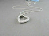 ANTIQUE LARGE MICRO PAVE 14KT WHITE GOLD DIAMOND HEART PENDANT ONE OF A KIND !!!