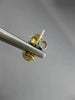 ESTATE .72CT ROUND DIAMOND 14K YELLOW GOLD CLASSIC CHANNEL HUGGIE EARRINGS #6168