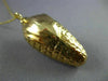 ANTIQUE LARGE 14K YELLOW GOLD CLASSIC CORN STALK HUSK PENDANT #20849