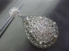 ESTATE EXTRA LARGE .36CT DIAMOND 14KT WHITE & BLACK GOLD WOVEN HANGING EARRINGS