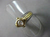 ESTATE .33CT DIAMOND 14KT TWO TONE GOLD SOLITAIRE BEZEL ENGAGEMENT RING #22426