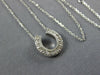 ESTATE .26CT DIAMOND 14KT WHITE GOLD CLASSIC HORSE SHOE LUCKY FUN PENDANT #26969