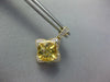 4.19CT DIAMOND & AAA CITRINE 14K YELLOW GOLD CUSHION CUT FLOWER HANGING EARRINGS