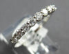 .45CT DIAMOND 14KT WHITE GOLD 3D ROUND 2MM SHARED PRONG WEDDING ANNIVERSARY RING