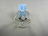 ESTATE WIDE FLOWER 14KT WHITE AND BLACK GOLD .50CT DIAMOND RING AMAZING!!!!!!!!!