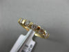 ESTATE .78CT DIAMOND 14K YELLOW GOLD 3D 5 STONE CHANNEL WEDDING ANNIVERSARY RING