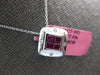 .80CT DIAMOND & AAA RUBY 18KT WHITE GOLD 3D PRINCESS & ROUND INVISIBLE PENDANT
