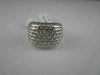 ANTIQUE WIDE 1.66CTW DIAMOND 18KT WHITE FILIGREE PAVE GOLD RING F/G VS/SI