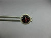 ESTATE 1.76CT DIAMOND & AAA RHODOLITE 14KT WHITE GOLD MARTINI HALO STUD EARRINGS