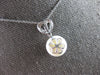 ESTATE .55CT DIAMOND & AAA PEARL 14K WHITE GOLD HEART SHAPE FUN FLOATING PENDANT