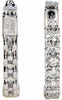 1.74CT DIAMOND 18KT WHITE GOLD 3D SHARED PRONG OVAL LUCIDA HOOP HANGING EARRINGS