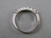 ESTATE ROUND DIAMOND ANNIVERSARY RING CHANNEL 14K WHITE GOLD WEDDING BAND #11387