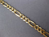 ESTATE CLASSIC 14KT YELLOW GOLD 3D CLASSIC 4MM FIGARO 7 INCH BRACELET #27404